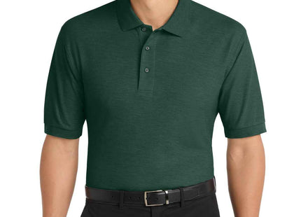 Port Authority Extended Size Silk Touch Polo K500ES Dark Green