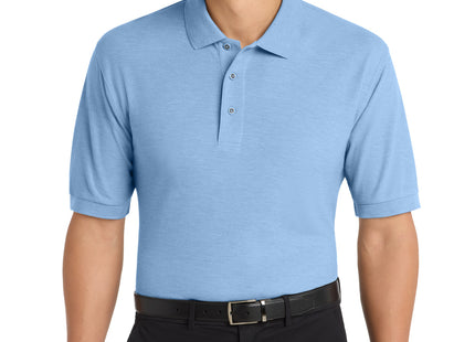 Port Authority Extended Size Silk Touch Polo K500ES Light Blue