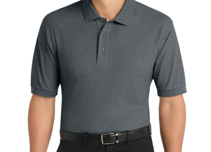Port Authority Extended Size Silk Touch Polo K500ES Steel Grey
