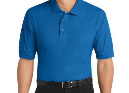 Port Authority Extended Size Silk Touch Polo K500ES Strong Blue