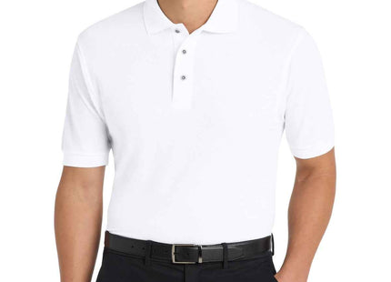 Port Authority Extended Size Silk Touch Polo K500ES White