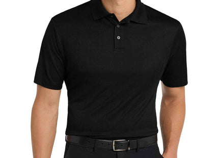 Port Authority Performance Fine Jacquard Polo K528 Black