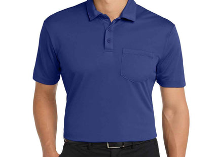 Port Authority Silk Touch Performance Pocket Polo K540P Royal