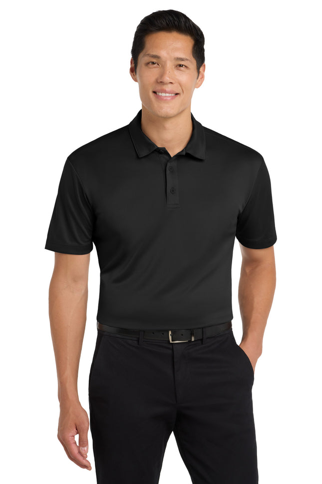 Port Authority Tall Silk Touch Performance Polo TLK540 Black
