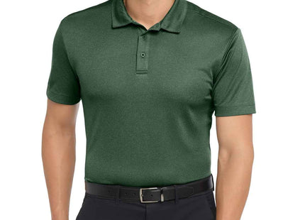 Port Authority Heathered Silk Touch Performance Polo K542 Green Glen Heather