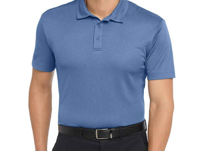 Port Authority Heathered Silk Touch Performance Polo K542 Moonlight Blue Heather