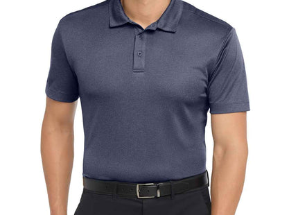 Port Authority Heathered Silk Touch Performance Polo K542 Navy Heather