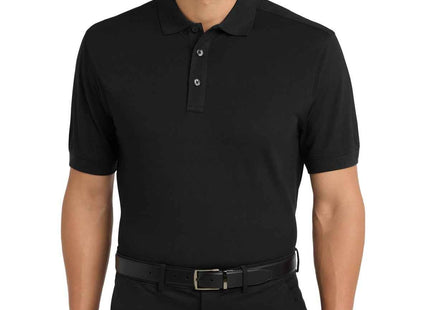 Port Authority Stretch Pique Polo K555 Black