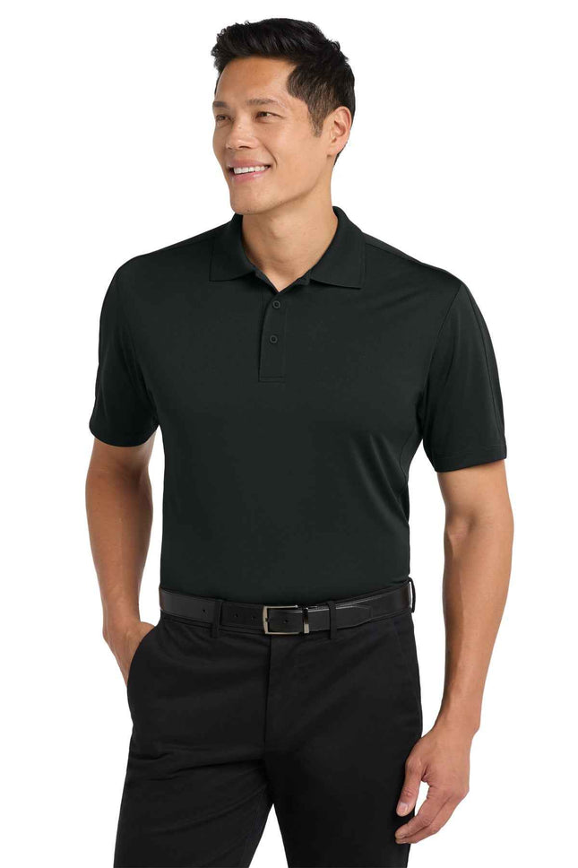 Port Authority Diamond Jacquard Polo K569 Black