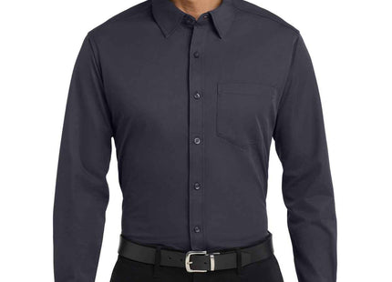 Port Authority Dimension Knit Dress Shirt K570 Battleship Grey