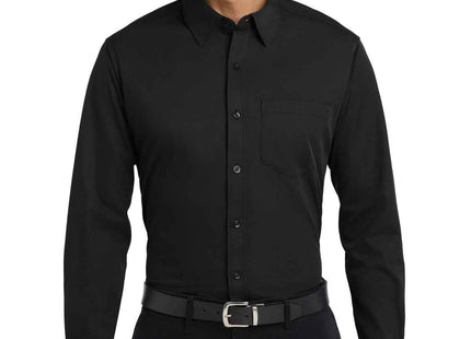 Port Authority Dimension Knit Dress Shirt K570 Black