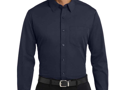 Port Authority Dimension Knit Dress Shirt K570 Dark Navy