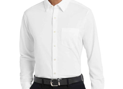Port Authority Dimension Knit Dress Shirt K570 White