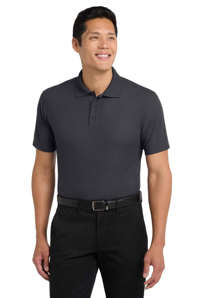 Port Authority Dry Zone Grid Polo K572 Battleship Grey