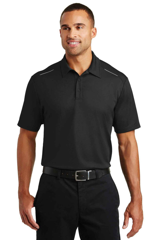 Port Authority Pinpoint Mesh Polo K580 Black
