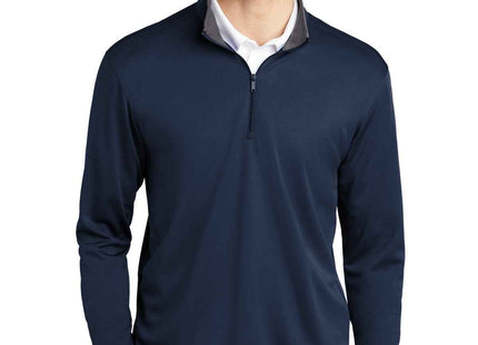 Port Authority Silk Touch Performance 1/4Zip K584 Navy Steel Grey
