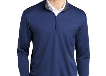 Port Authority Silk Touch Performance 1/4Zip K584 Royal Steel Grey