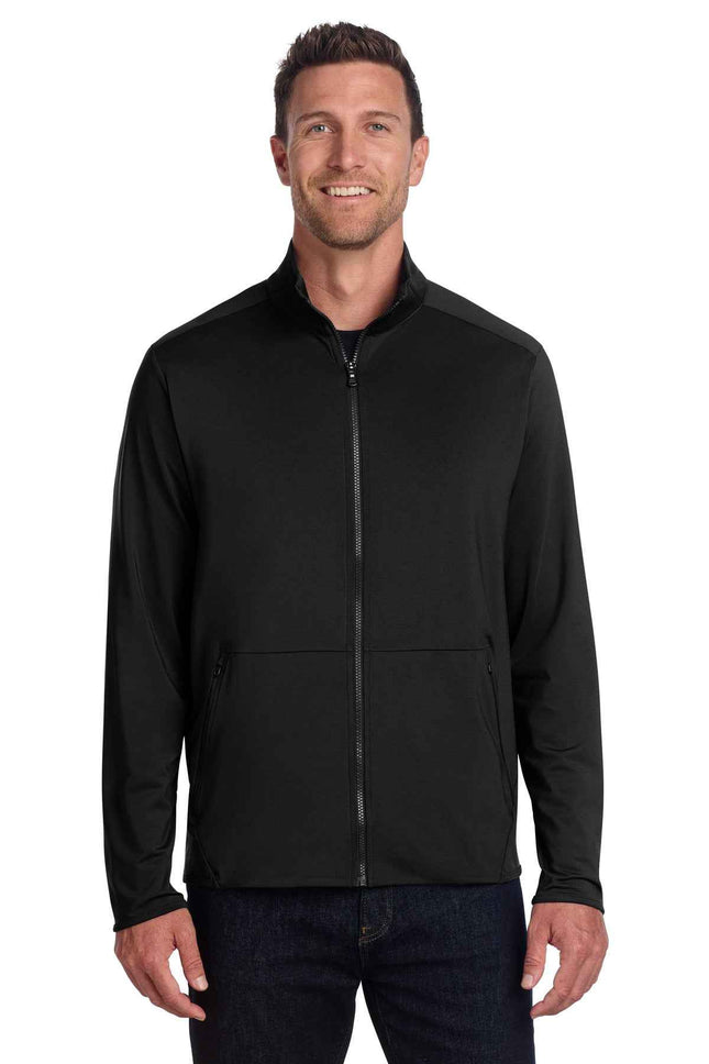 Port Authority Accord Stretch Fleece FullZip K595 Black