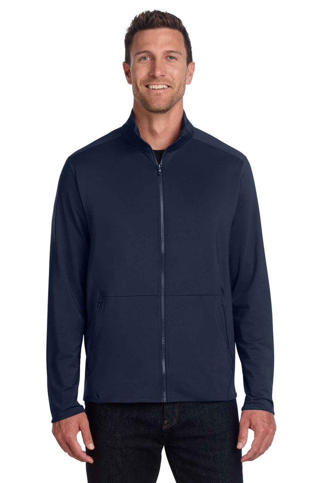 Port Authority Accord Stretch Fleece FullZip K595 Navy