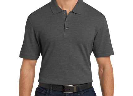 Port Authority EZCotton Polo K8000 Charcoal Heather