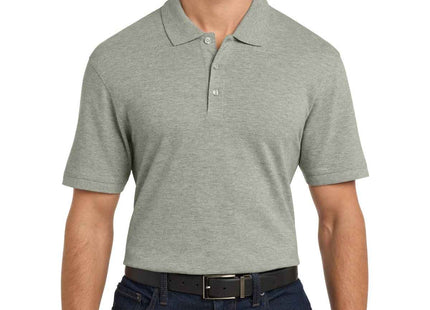 Port Authority EZCotton Polo K8000 Oxford Heather