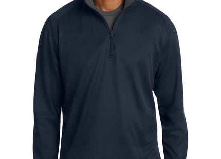 Port Authority Vertical Texture 1/4Zip Pullover K805 True Navy Iron Grey