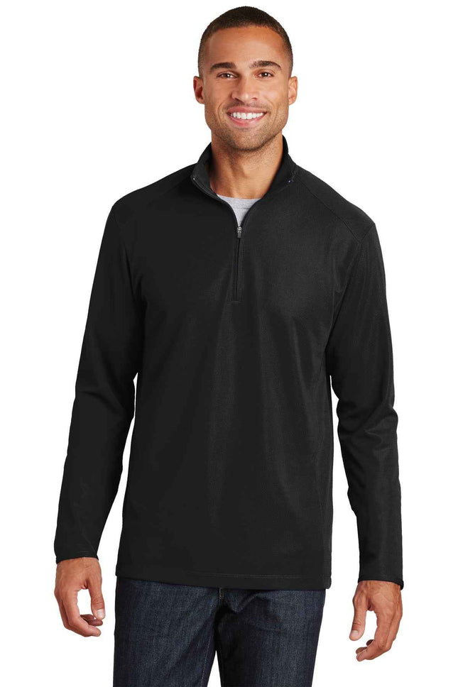 Port Authority Pinpoint Mesh 1/2Zip K806 Black