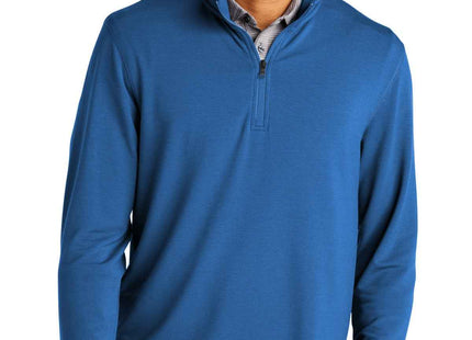 Port Authority Microterry 1/4Zip Pullover K825 Aegean Blue