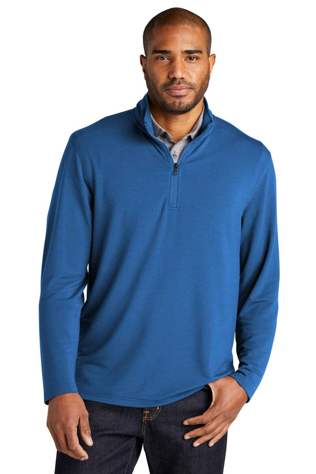 Port Authority Microterry 1/4Zip Pullover K825 Aegean Blue