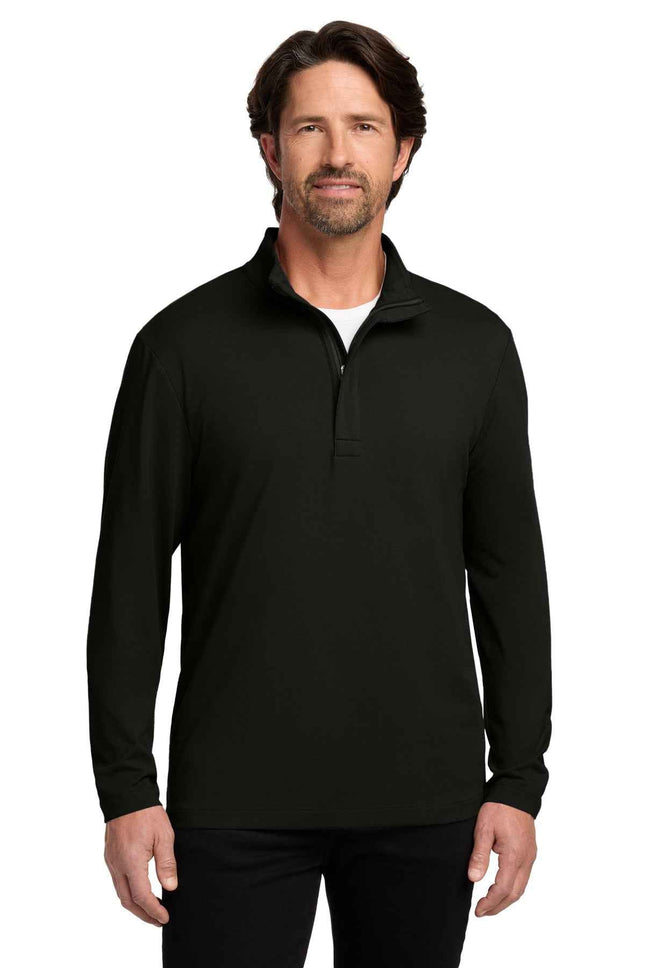 Port Authority Fairway Stretch 1/4Zip K829 Deep Black