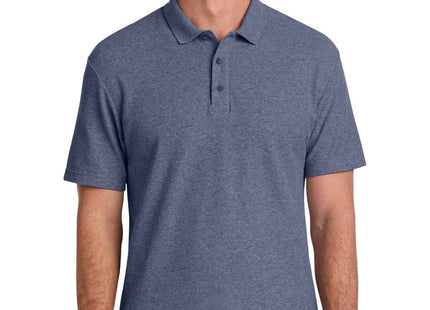 Port Authority CFREE Cotton Blend Pique Polo K867 Navy Heather