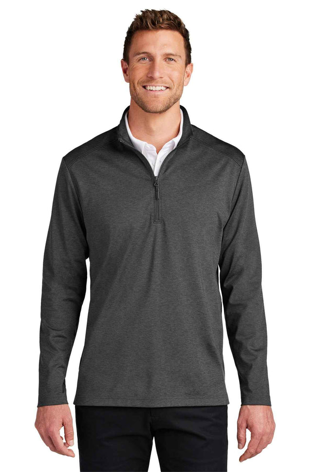 Port Authority CFREE Double Knit 1/4Zip K880 Grey Steel Heather