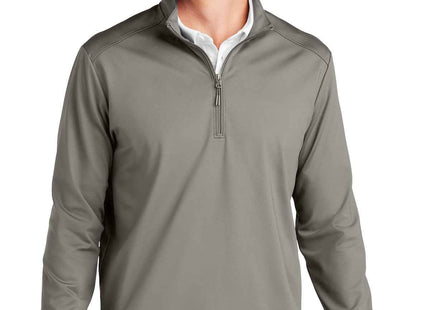 Port Authority CFREE Double Knit 1/4Zip K880 Smoke Grey