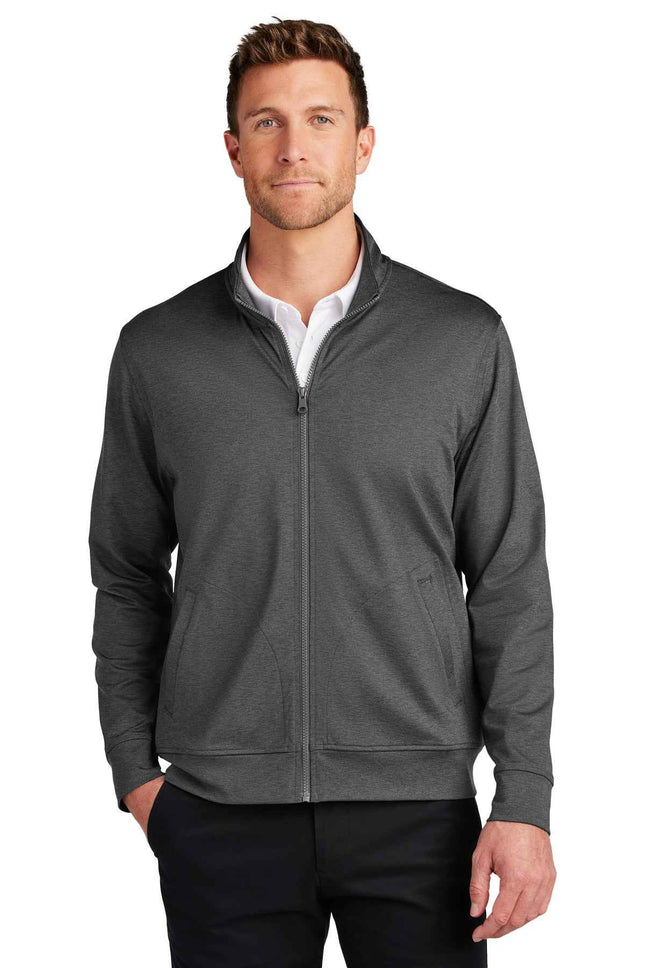 Port Authority CFREE Double Knit FullZip K881 Grey Steel Heather