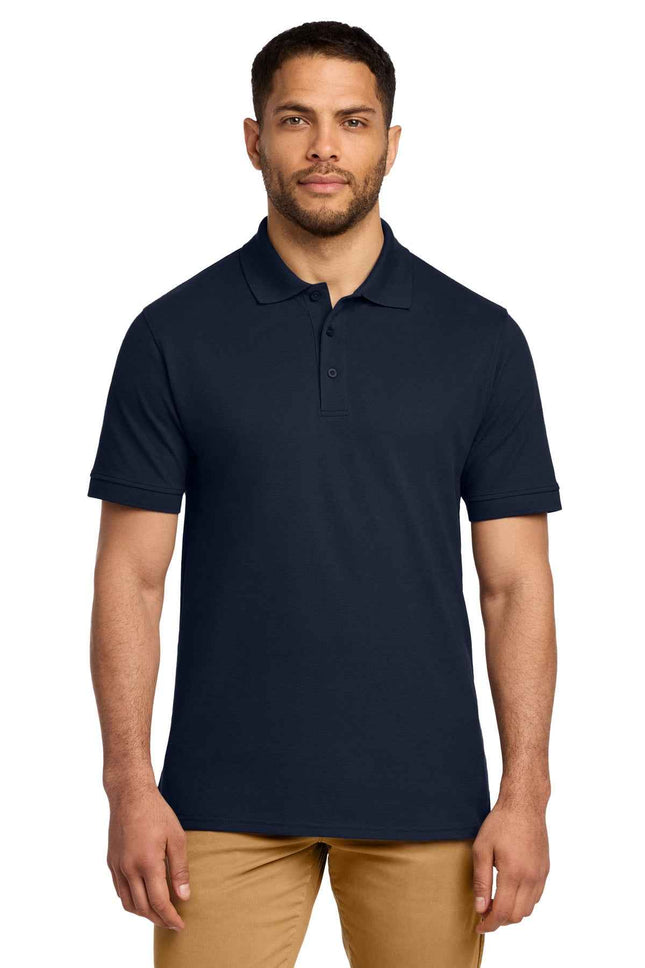 Port & Co Combed Ring Spun Pique Polo KP1500 Deep Navy