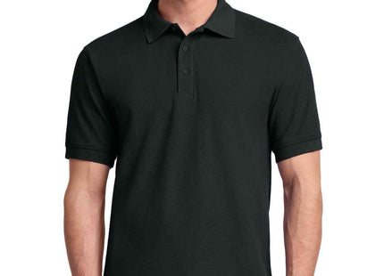 Port & Co Core Blend Pique Polo KP155 Jet Black