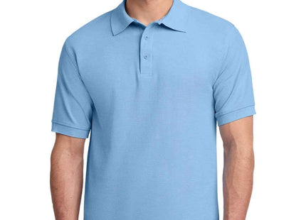 Port & Co Core Blend Pique Polo KP155 Light Blue