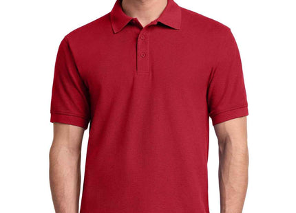 Port & Co Core Blend Pique Polo KP155 Red
