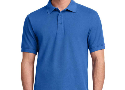 Port & Co Core Blend Pique Polo KP155 Royal