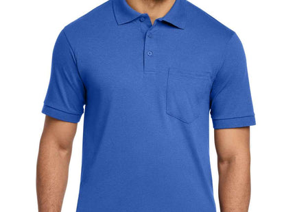 Port & Co Core Blend Jersey Knit Pocket Polo KP55P Royal