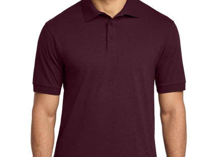 Port & Co Tall Core Blend Jersey Knit Polo KP55T Athletic Maroon