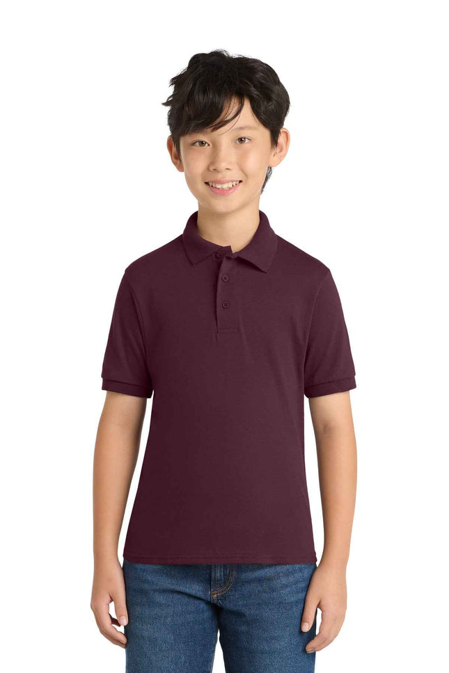 Port & Co Youth Core Blend Jersey Knit Polo KP55Y