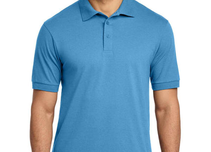 Port & Co Tall Core Blend Jersey Knit Polo KP55T Aquatic Blue