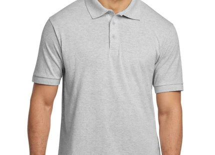 Port & Co Core Blend Jersey Knit Polo KP55 Ash