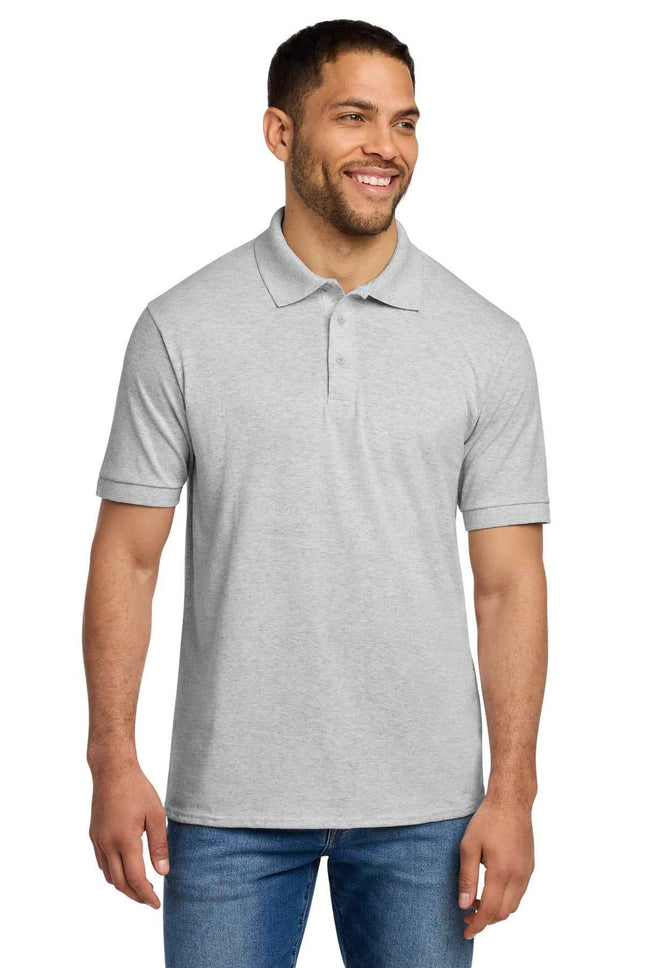 Port & Co Core Blend Jersey Knit Polo KP55 Ash