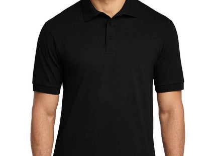 Port & Co Core Blend Jersey Knit Polo KP55 Jet Black