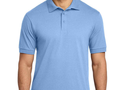 Port & Co Core Blend Jersey Knit Polo KP55 Light Blue