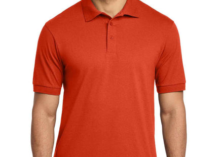 Port & Co Tall Core Blend Jersey Knit Polo KP55T Orange