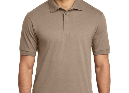 Port & Co Core Blend Jersey Knit Polo KP55 Sand