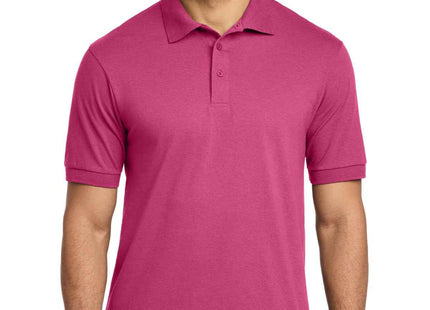 Port & Co Core Blend Jersey Knit Polo KP55 Sangria
